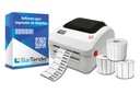 Kit Impresora De Etiquetas Joyería Térmica Con 3 Rollos Full