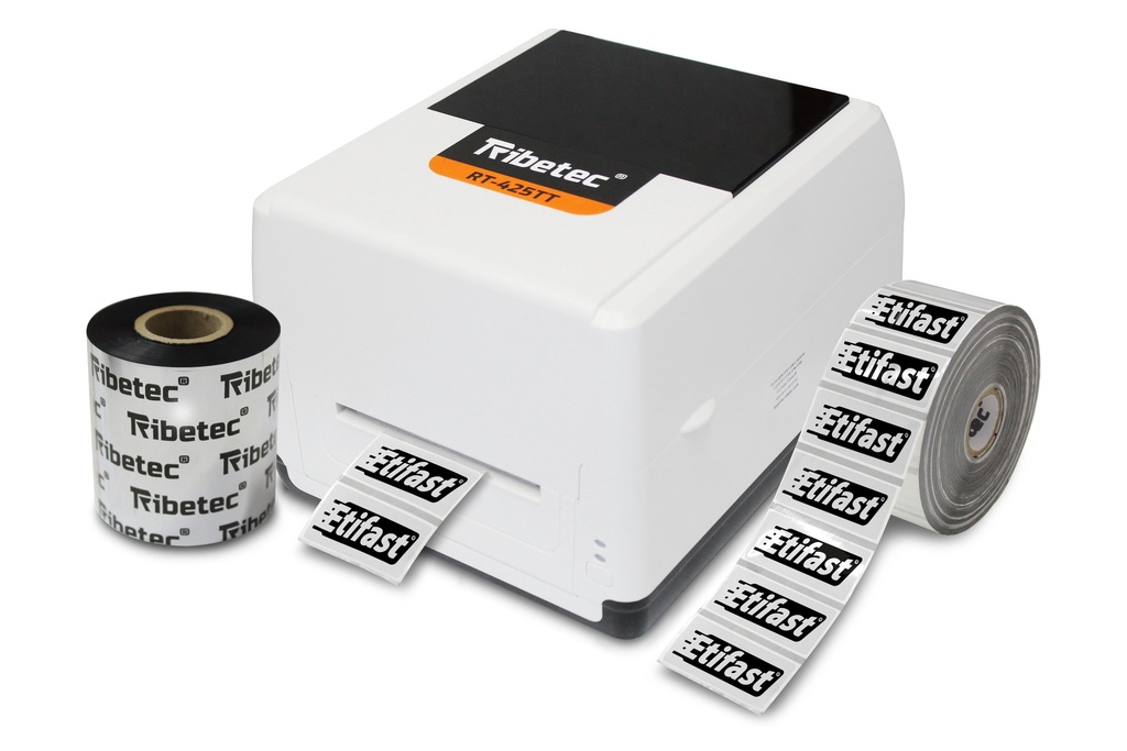 Kit Impresora De Etiquetas Transparentes Plásticas + Ribbon
