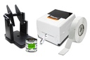 Kit Impresora RT-425TT Etiqueta Cartoncillo Colgante Ropa Precio Ribbon Soporte