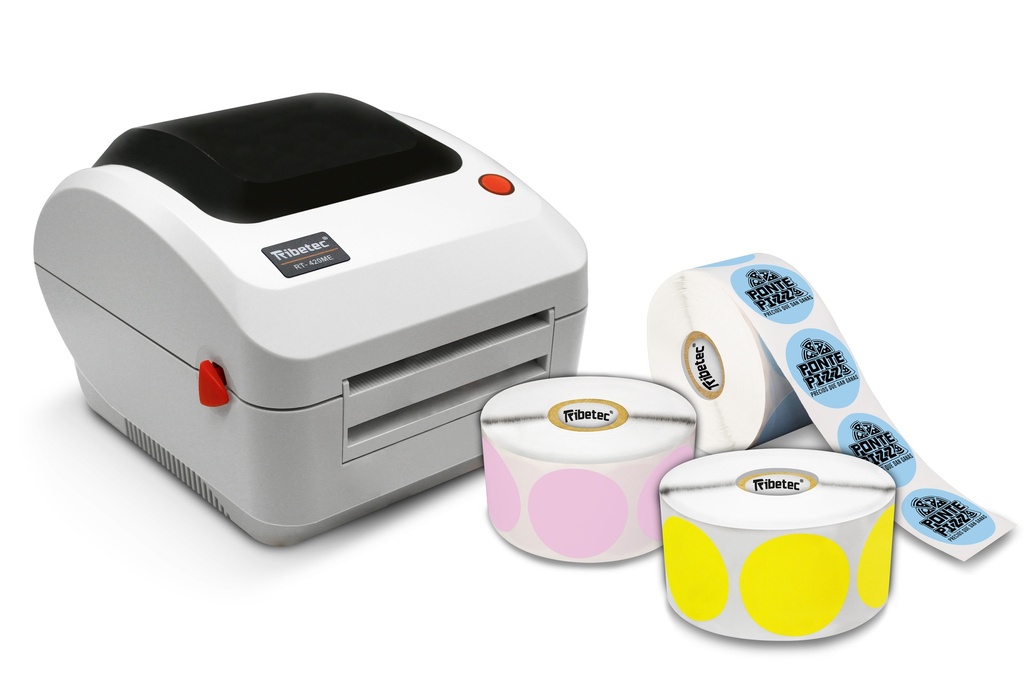 [KIT-420ME-CIRCULAR] Kit Impresora Etiquetas Circulares Térmicas Varios Colores
