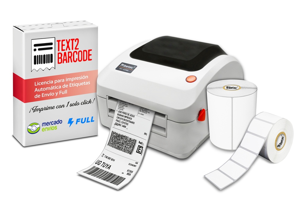 Kit Impresora Etiquetas Térmica Códigos Mercado Full C/fact