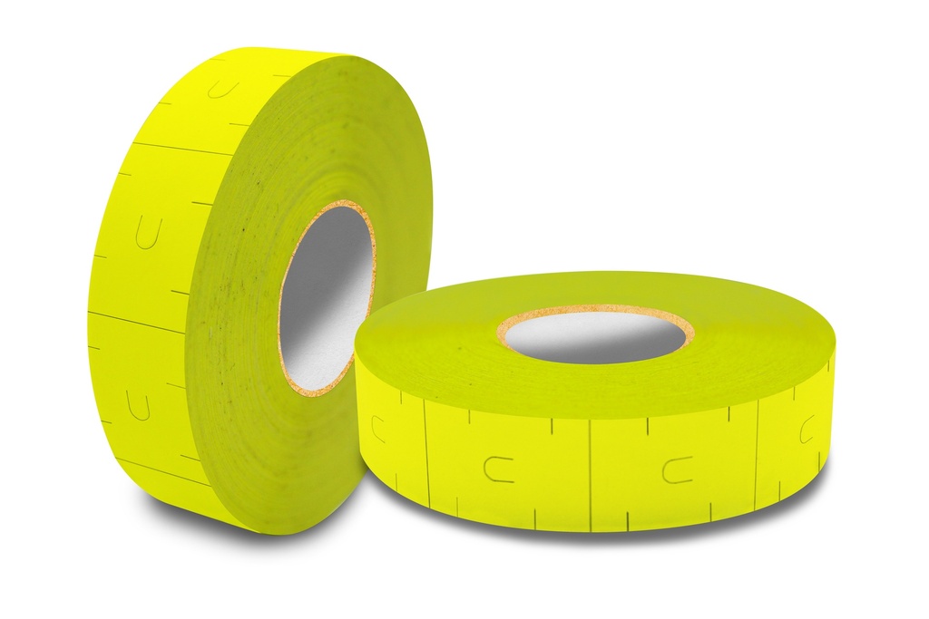 MARCA PRECIO 16X23 BD02 C1 1P AMARILLO FLU 809 MUESCA R 0.75K