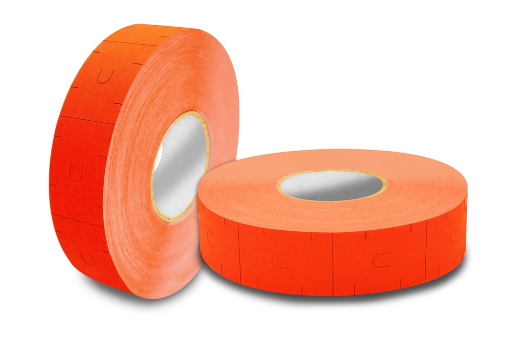 [016023BD021P0805C1M750] MARCA PRECIO 16X23 BD02 C1 1P ROJO FLU 805 MUESCA R 0.75K