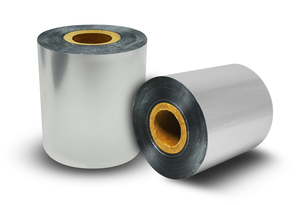 [075300RCRSOP] Ribbon Ribetec Cera-Resina Plata 75 mm x 300 m para Impresora de Etiquetas