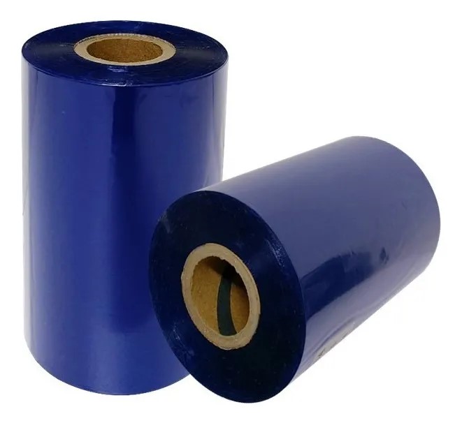 Ribbon Cera Azul 102x300 Mts Para Impresora De Etiquetas