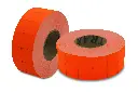 Rollo De Etiquetas Naranjas Fluorescentes 21X12 Mm