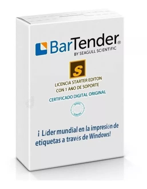 Software Etiquetas Bartender Starter Para Excel Original