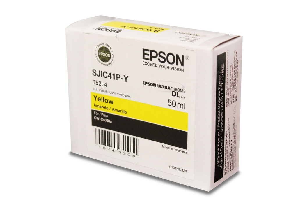 [C13T52L420] Tinta Epson Colorworks Cw C4000 Amarilla C13t52l420 Original