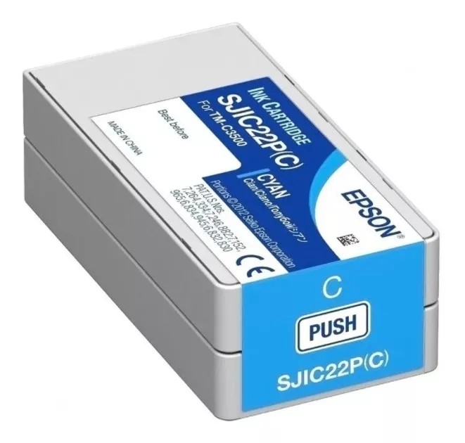 [C33S020581] Tinta Epson Colorworks Tm C3500 Cyan C33s020581 Original