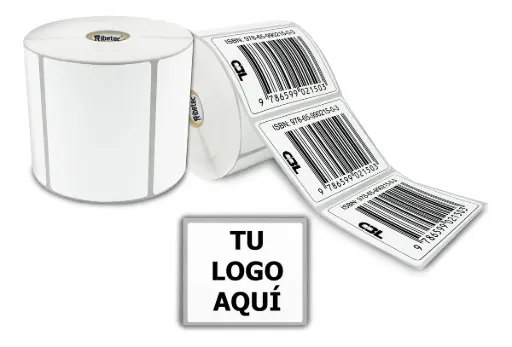 [MAQ1000-102X76TD-C1] Etiqueta Térmica Directa 4x3 (102x76 Mm) Personalizada  Rollo 1000 Pz C1