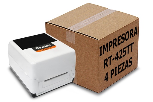 [PAQ4-425TT-IMPRESORAS] 4 Impresoras De Etiquetas Ribetec Rt-425tt Transferencia