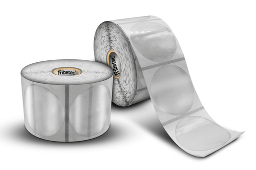 [050050BT011P0000C1O1K0] Etiqueta Transparente 5x5 Cm Circular Rollo 1000 Pz