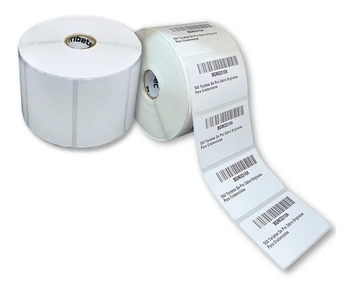 [REB1000-76X51TT-C1] Etiqueta 3x2 (76x51 Mm) Transferencia / Rollo 1000 Pzas / R1