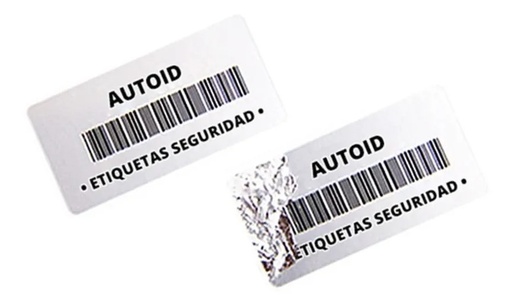 [051025VD011P0000C1S1K0] Etiqueta De Seguridad Destructible 2x1 (51x25) Rollo 1000 C1