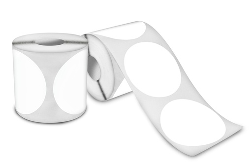 [040040TD011P0000C1O250] Etiqueta Térmica Circular 4 Cm Impresora Portatil Rollo 250 Pz