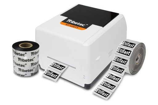 [KIT-425TT-ETIQUETA TRANSPARENTE] Kit Impresora De Etiquetas Transparentes Plásticas + Ribbon