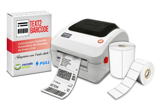 [KIT-420ME-ML] Kit Impresora Etiquetas Térmica Códigos Mercado Full C/fact