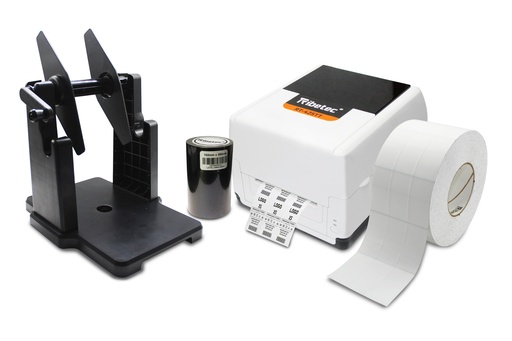 [KIT-425TT-NYLON PRECORTADO] Kit Impresora Textil Nylon Precortado 32x65 Mm Ribbon Soport 