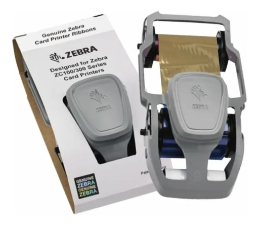[800300-306] Ribbon Dorado Gold Tarjetas Zebra 800300-306 Zc100 Zc300