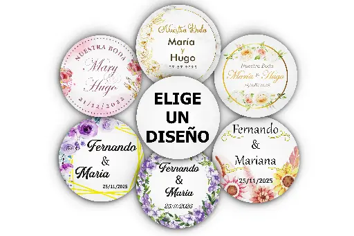 250 Etiquetas Para Boda Personalizadas 4 Cm Recuerdos Regalo 