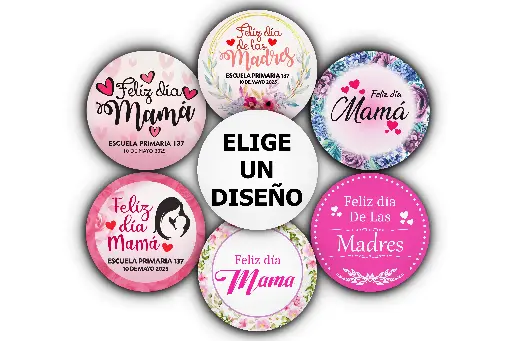 250 Etiquetas Para Día De Las Madres Personalizadas 4 Cm 