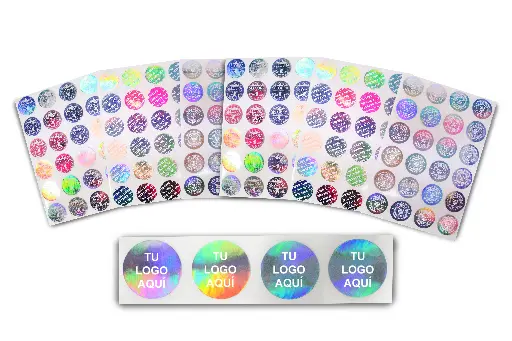 Hologramas Personalizados Logo Texto Num Serie 20 mm